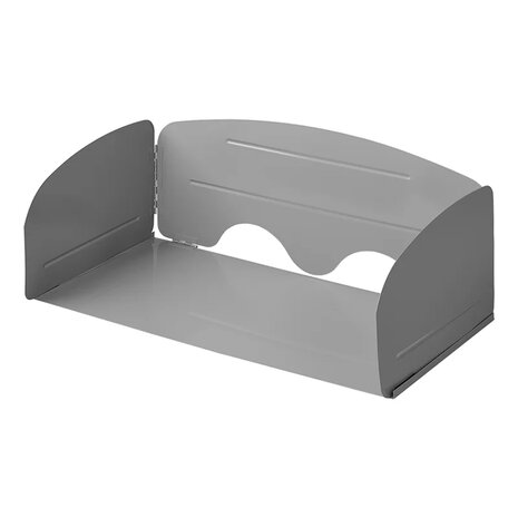 Paraviento de cocina de 3 piezas de acero plegable con placa base 63 x 30,5 x 25 cm