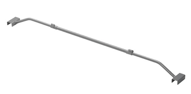 Arco metalico extensible 100-155 cm para lona de remolque