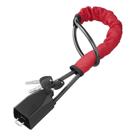 Antirrobo de volante para fijacion al cinturon con 3 llaves