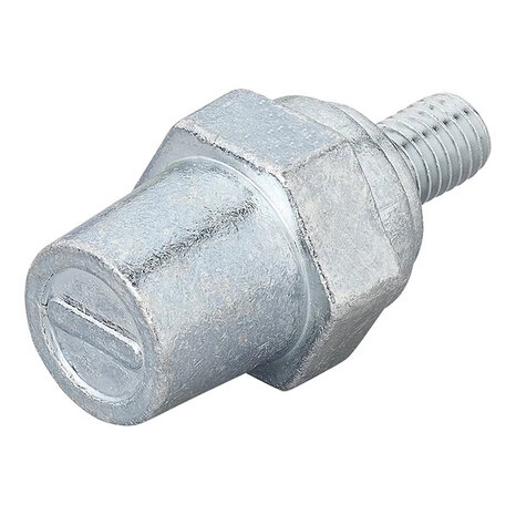 Juego de bornes de bateria atornillables (+) y (-) de zinc M8