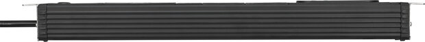 Regleta 2 tomas negra 3 m H05VV-F 3G1,5 formato 19
