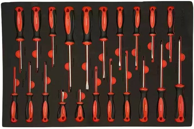 Carro de herramientas de 344 piezas con superficie superior de madera