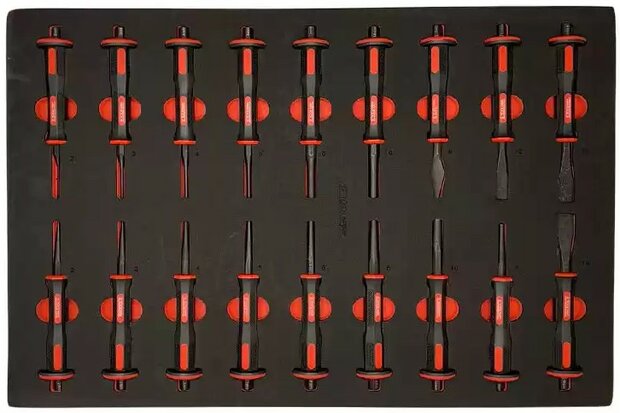 Carro de herramientas de 344 piezas con superficie superior de madera