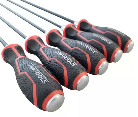 Juego de destornilladores Torx (extra largos) T20 a T40