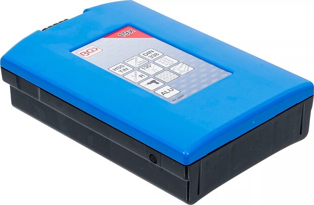 Juego de brocas espirales HSS-G nitrurado de titanio 1 - 10 mm 19 piezas