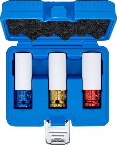 Juego de vasos de impacto con protector de plastico entrada  (1/2) 3 piezas