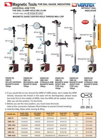 Base magnetica fuerza de sujecion 100 kg