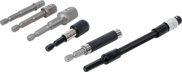 Conjunto de adaptadores y extensiones para taladros electricos 6 piezas