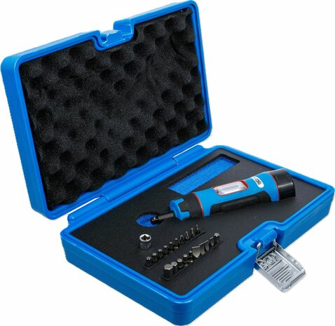 Juego de destornillador dinamometrico compacto con juego de puntas (1/4) 1 &ndash; 8 Nm 22 piezas