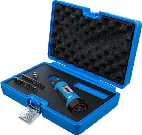 Juego de destornillador dinamometrico compacto con juego de puntas (1/4) 1 &ndash; 8 Nm 22 piezas