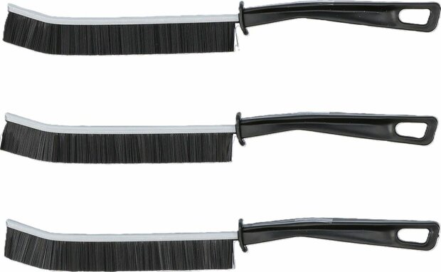 Juego de cepillos de limpieza para esquinas con cerdas duras 230 mm 3 piezas