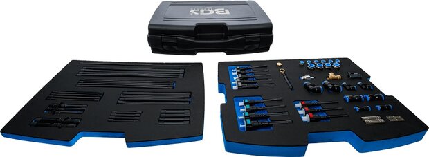 Conjunto de adaptadores y tuberias para medidor digital de presion y compresion BGS 63410