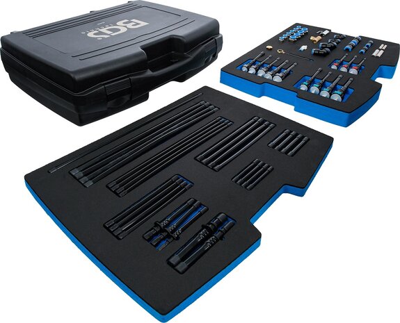 Conjunto de adaptadores y tuberias para medidor digital de presion y compresion BGS 63410