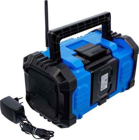 Radio DAB a bateria hibrido 18 V y 230 V sin bateria
