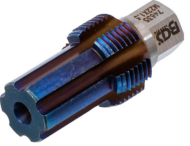 Macho de roscar con perno guia para sensores M22 x 1,5