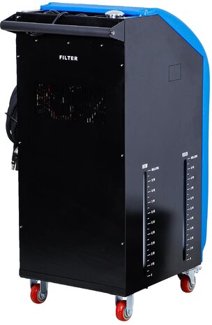 Dispositivo de cambio de aceite de la caja de cambios automatica y de limpieza