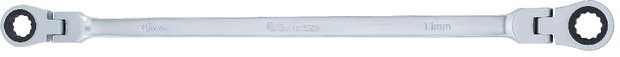 Llave articulada doble con carraca 10 x 11 mm