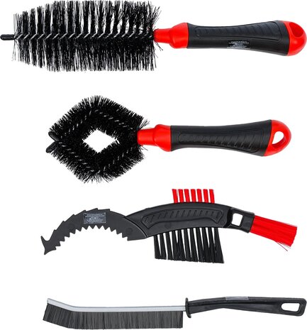 Juego de cepillos de limpieza para bicicletas, 4 piezas