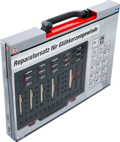 Kit de reparacion de roscas para bujias de precalentamiento M8 - M9 - M10 - M12 mm
