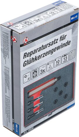 Kit de reparacion de rosca para bujias de precalentamiento M8 x 1,0