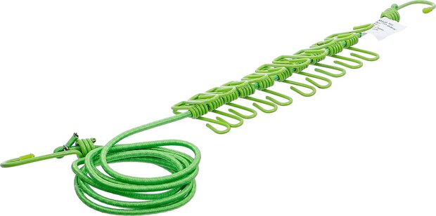 Tendedero flexible 1,9 - 2,4 m con 10 pinzas