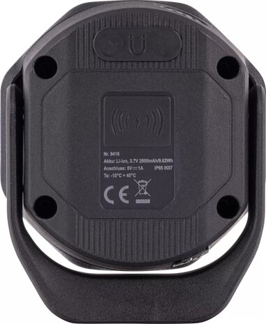 Proyector de bolsillo con carga inalambrica, COB-LED Twin Beam 2 en 1