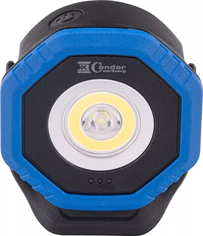 Proyector de bolsillo con carga inalambrica, COB-LED Twin Beam 2 en 1