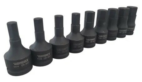 Juego de vasos Allen de impacto de 3/4 &ndash; 9 piezas