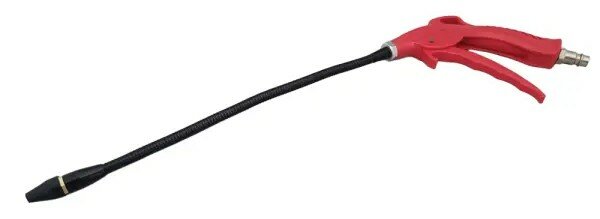 Pistola de soplado con boquilla flexible