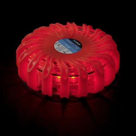 Disco de advertencia naranja con 16 LED