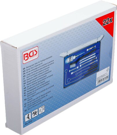 Juego de limpieza para pistola de pintura 22 piezas