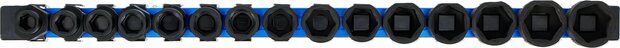 Juego de llaves de vaso de impacto hexagonal extra planas entrada (1/2) 10 - 24 mm 15 piezas