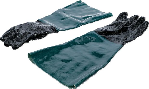 Guantes protectores de repuesto para cabina de arenado neumatica para BGS 8717