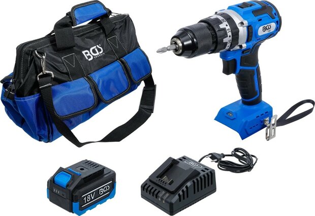 Juego de atornilladora de impacto a bateria sin escobillas 65 Nm 18 V con bateria y cargador rapido