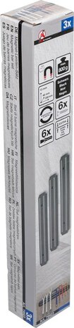 Juego de barras magneticas plano 330 mm 3 piezas
