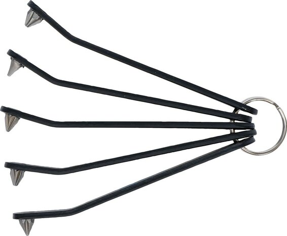 Destornilladores para puntas especiales ultra plana ranura SL en cruz PH y PZ perfil en T (para Torx) 5 pieza