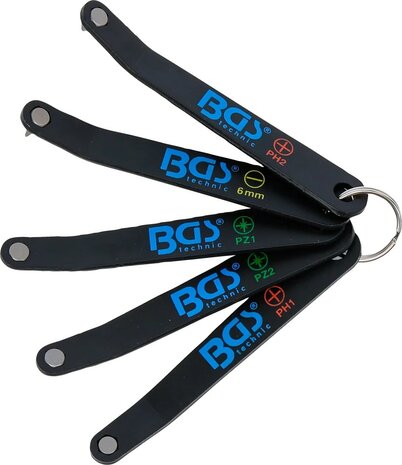 Destornilladores para puntas especiales ultra plana ranura SL en cruz PH y PZ perfil en T (para Torx) 5 pieza