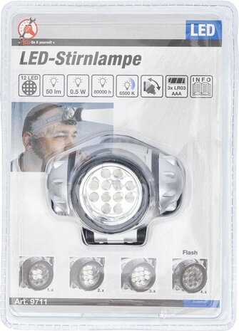 Lampara de trabajo para la cabeza 12 LED