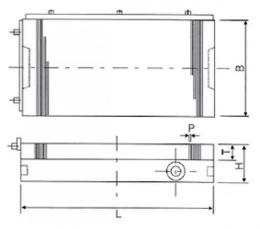 Rectangular -21kg imán permanente PRM350