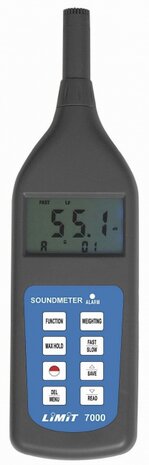 Medidor de ruido digital 2 curvas de filtro a/c / mediciones rápidas y lentas
