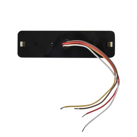 Luz trasera 12 24V 3 funciones 135x38mm LED con soporte negro