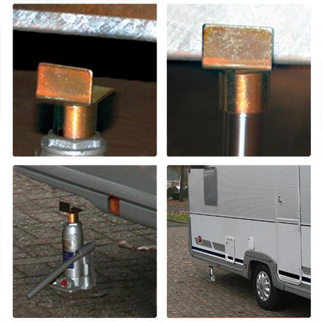 Adaptador para gato de botella de un solo borde elevado