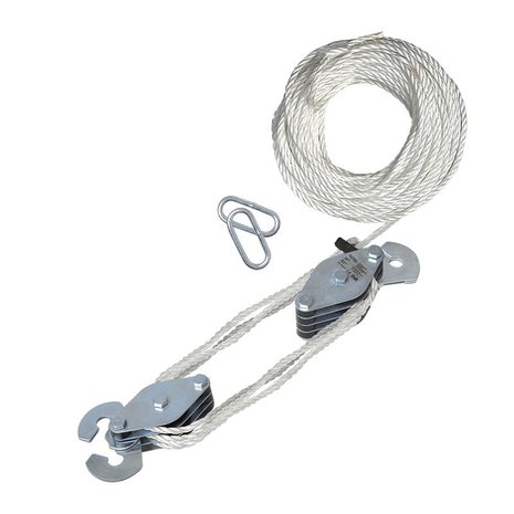 Cabrestante manual con cuerda de nailon de 20 m