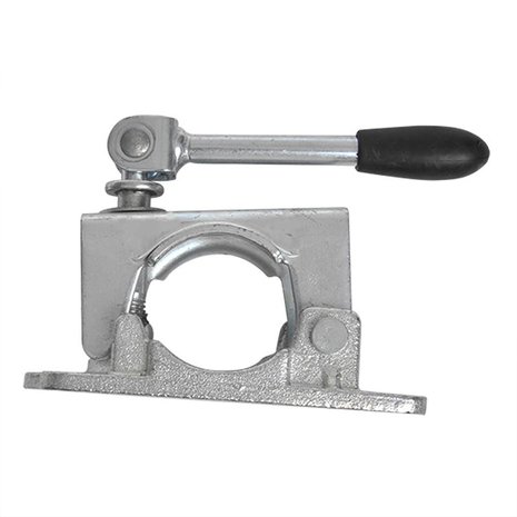 Abrazadera de 48 mm de hierro fundido con palanca de inclinacion para rueda de morro