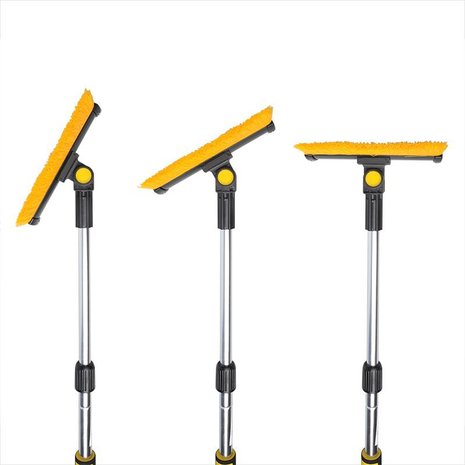 Cepillo para nieve con limpiacristales y rascador de hielo + mango telescopico