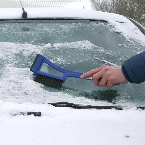 Cepillo para nieve de 14 5 pulgadas con raspador de hielo