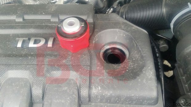 Embudo de aceite con adaptador de bayoneta para VAG, MB, BMW, Porsche, Volvo