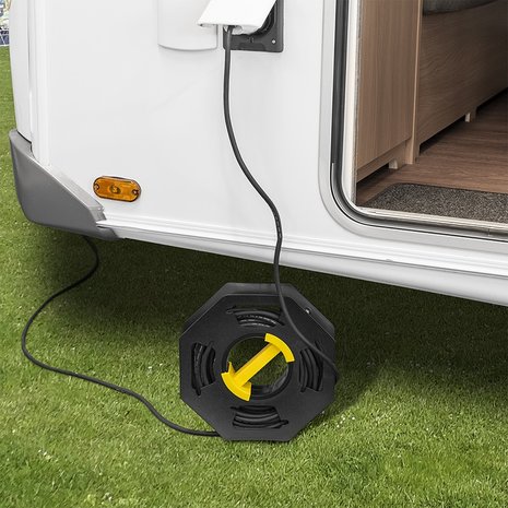 Carrete de cable compacto
