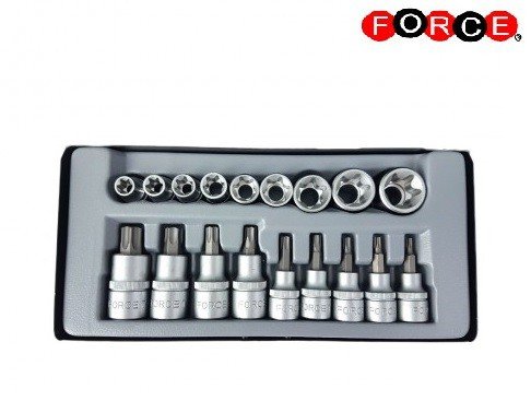 Caja de 18 tomas Torx 3/8