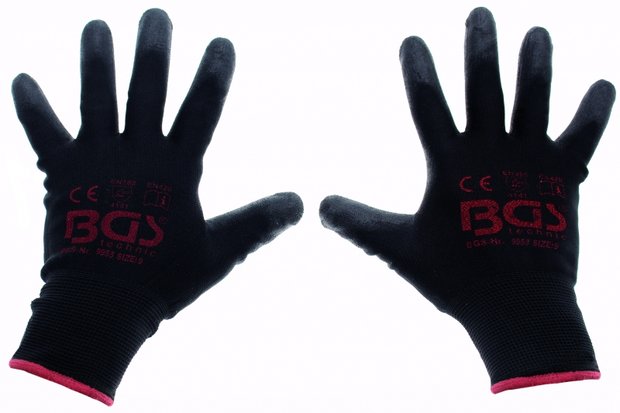 Guantes mecanicos, tamano 9 / L